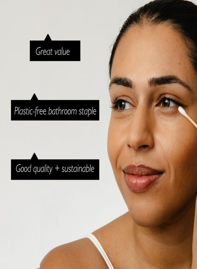 UpCircle Bamboo Cotton Buds - 200 Pieces - Sustainable, Plastic-Free, Fully Recyclable Ear Buds - A Staple For Any Bathroom - Image 2